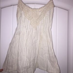 White crochet tank top